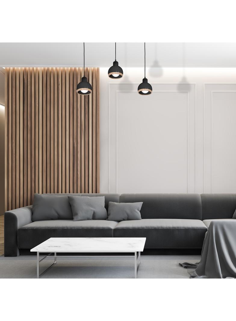 lampa wisząca Oval 3xE27 czarna MLP7046 Milagro