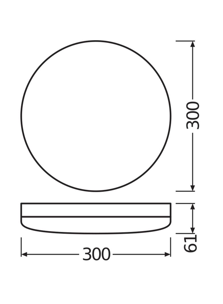 Oprawa sufitowa ścienna LED COMPACT IK10 24W 3000K Ciepła 4058075062207 LEDVANCE
