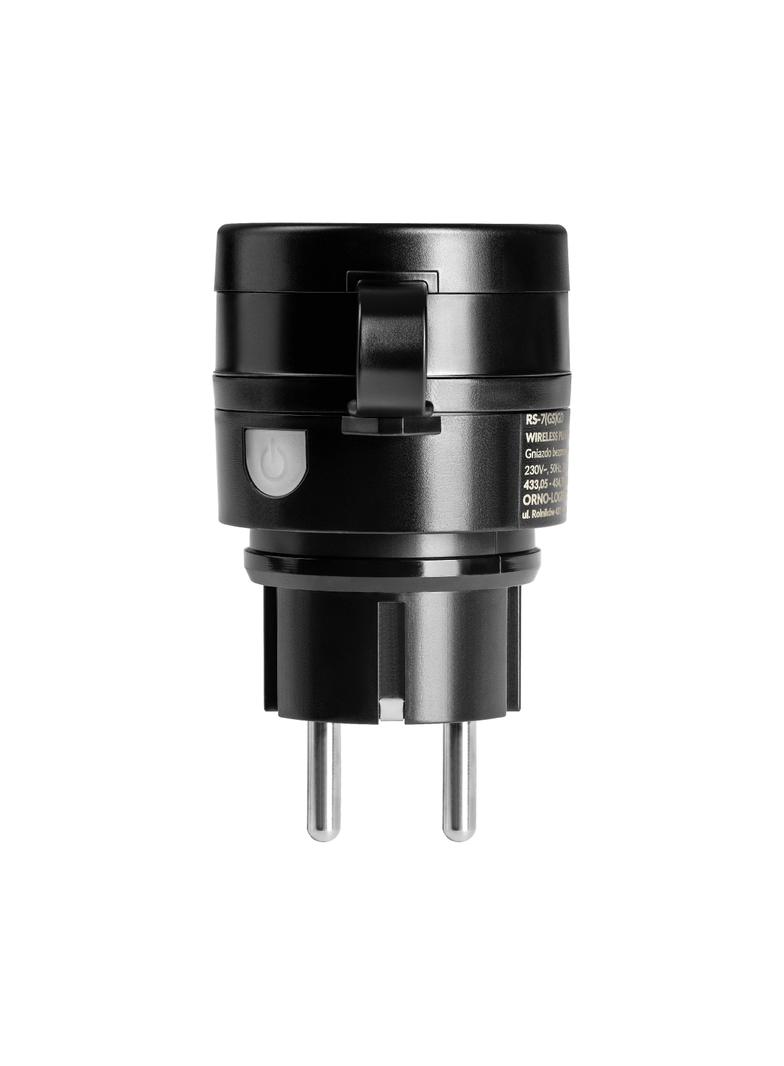 Zestaw bezprzewodowych gniazd MINI Schuko, sterowanych pilotem 2+1, 2300W, IP44 RS-7(GS) ORNO
