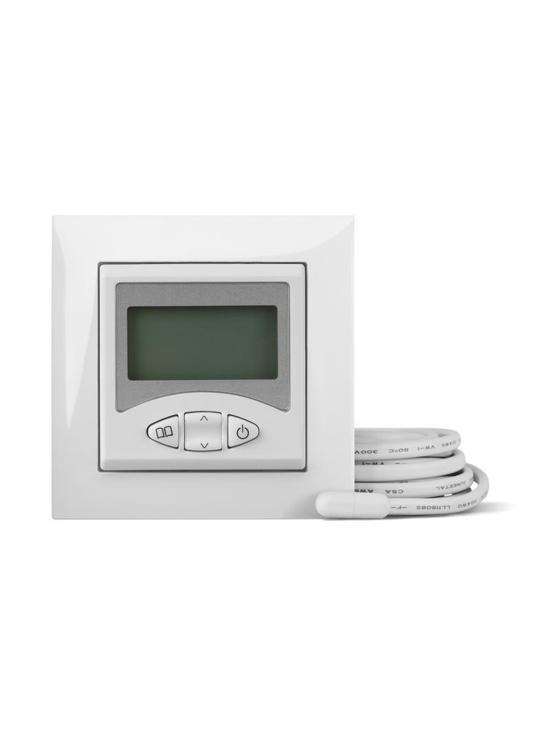 PT SENTIA Termoregulator LCD + sensor 3m  IP 20 biała