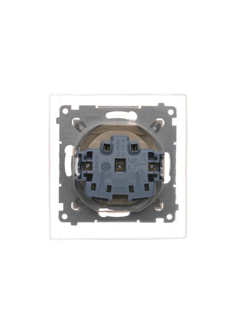 Simon 54 Gniazdo bryzgoszczelne z/u IP44 z klapką tran