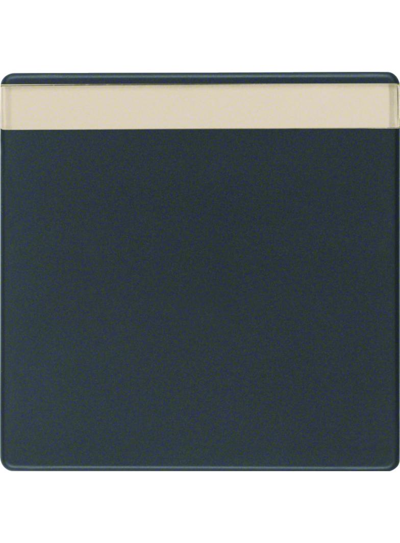 BERKER Q.x Klawisz z polem opisowym do łącznika 1-klawiszowego antracyt aksamit 16266086 HAGER