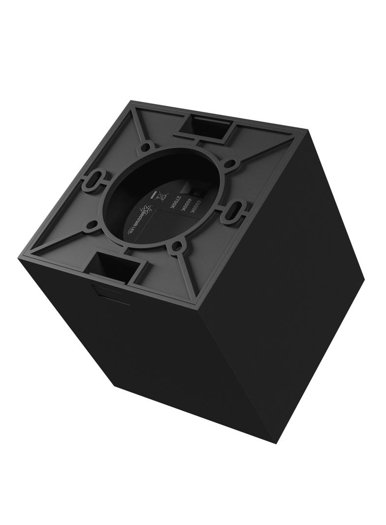 CHLOE COMPLETE NATYNKOWA 7W CCT 230V 45ST IP20 UGR<19 90x90X100MM CZARNY KWADRATOWA