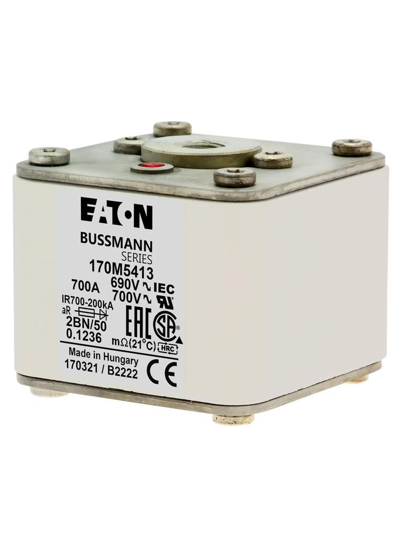FUSE 700A 690V 2BN/50 AR UC Wkładka szybka 700A AC 690V rozmiar 2 61x77x51 mm aR IEC UL 170M5413 EAT