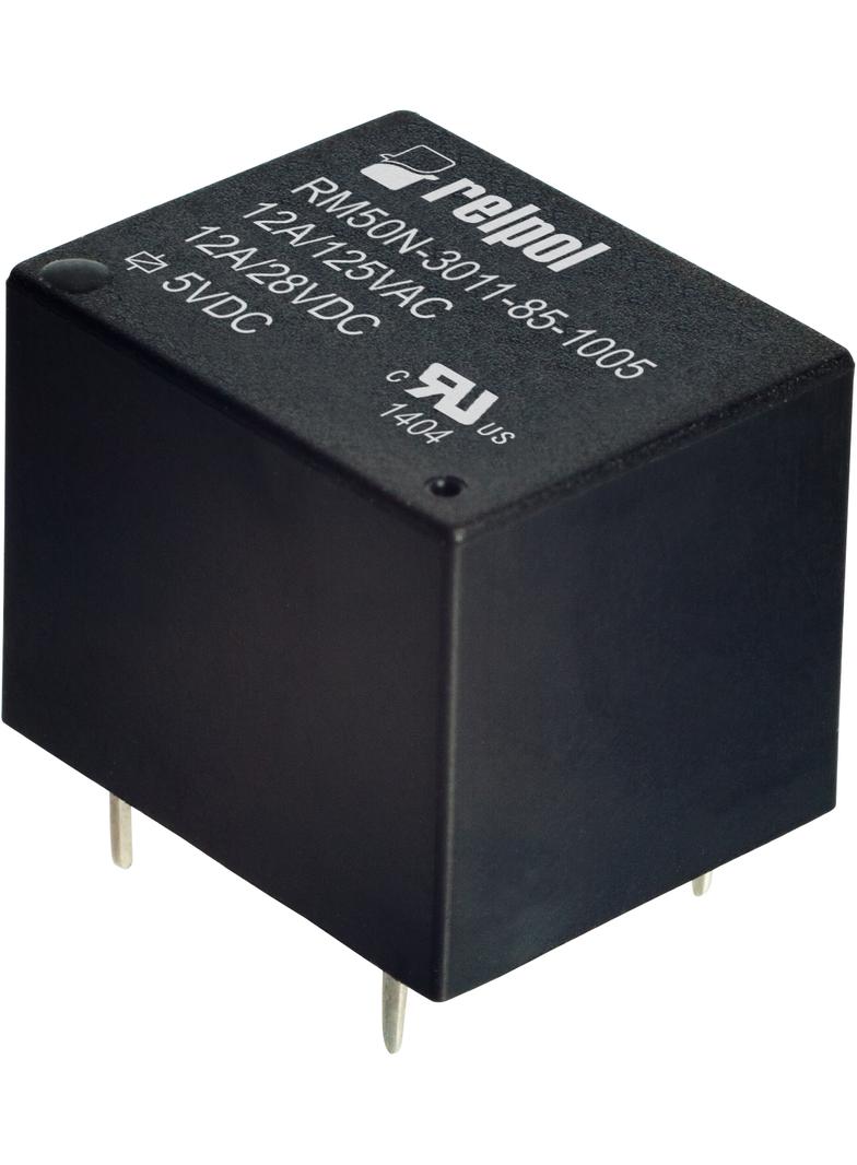 Przekaźnik miniaturowy 1Z 12A 9V DC do płytek drukowanych RM50N‑3021‑85‑1009 2614657 RELPOL
