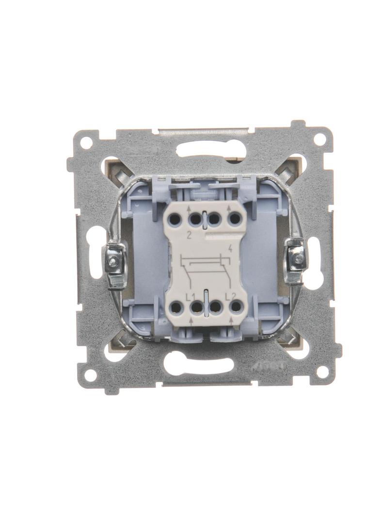 Simon 54 Łącznik krzyżowy 10A 250V szybkozłączka złoty mat DW7.01/44 KONTAKT