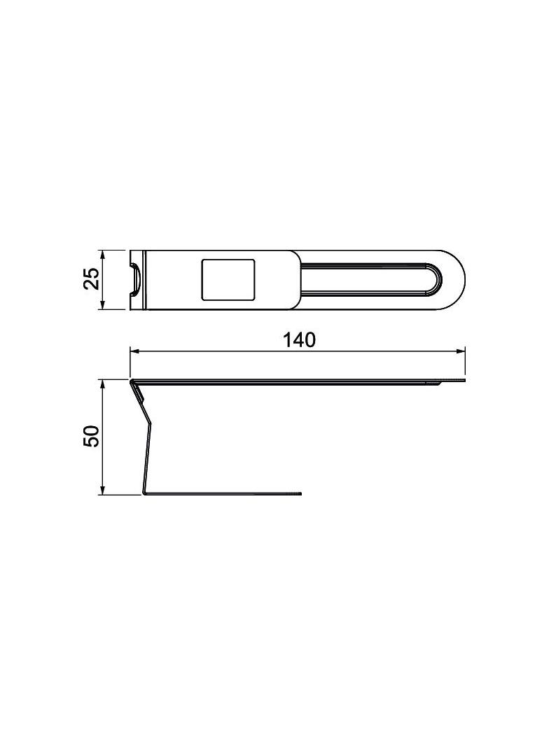 LKM/K, KLAMRA KAN.LKM 140MM METAL