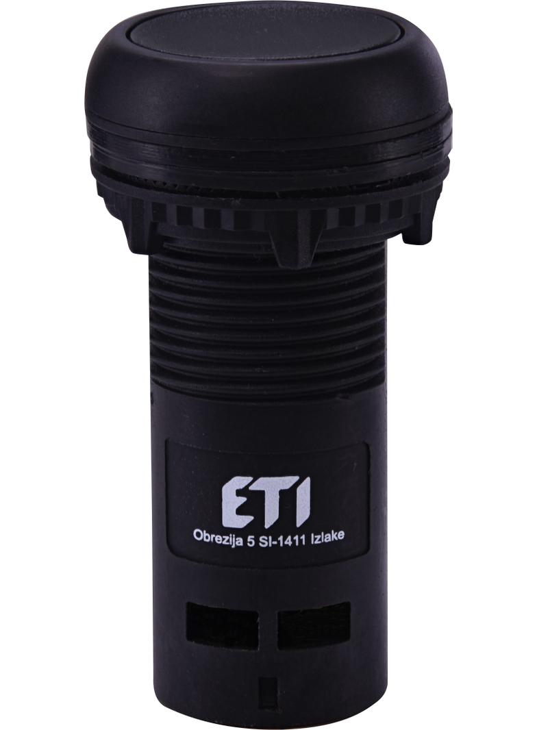 ECF-01-C - Przycisk kompaktowy z guzikiem krytym, 1NC, Czarny