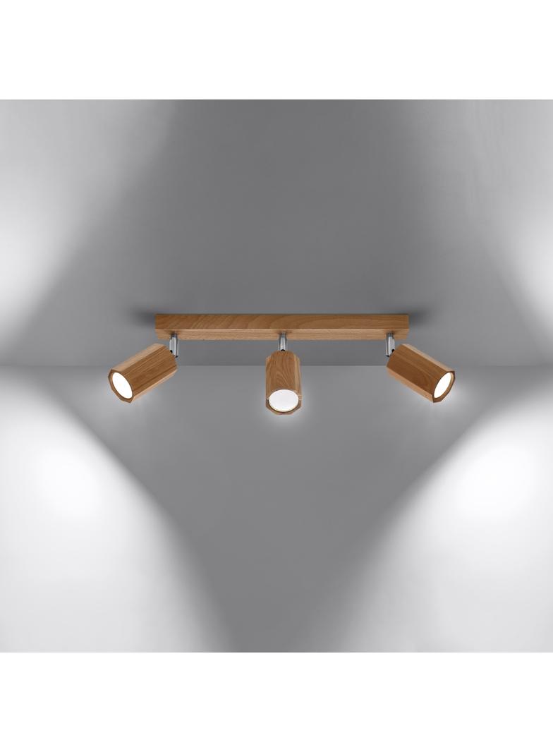 Sollux Plafon ZEKE 3 dąb SL.1030