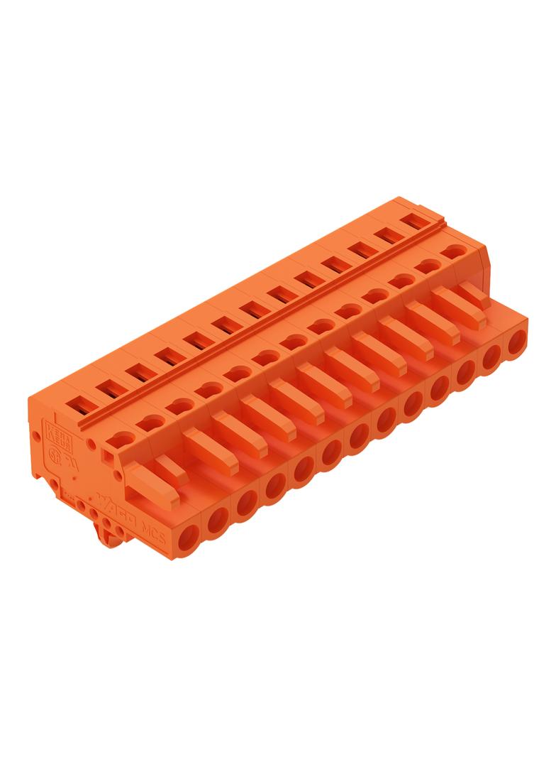 MCS-MIDI Classic gniazdo 13-bieg. pomarańczowe raster 5,08 mm /25szt./ WAGO