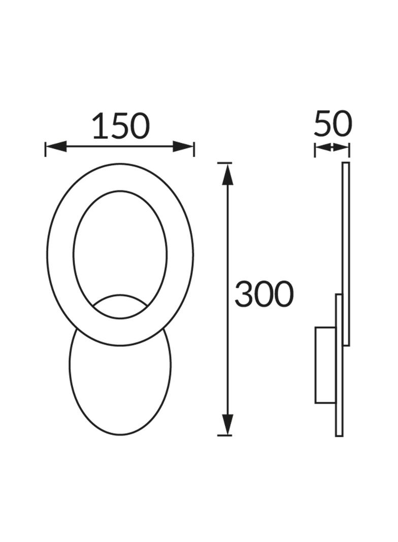 Oprawa dekoracyjna SMD LED HOP LED C 10W BLACK/WHITE NW 04182 IDEUS