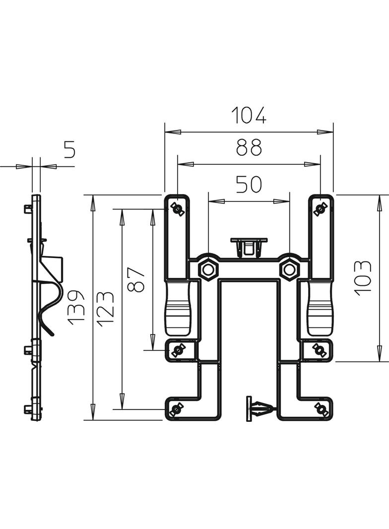 BE TS KR, Płytka montażowa T60-T100