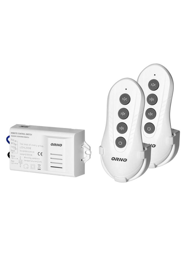Bezprzewodowy 3-kanałowy sterownik oświetlenia 2 piloty OR-GB-448 ORNO