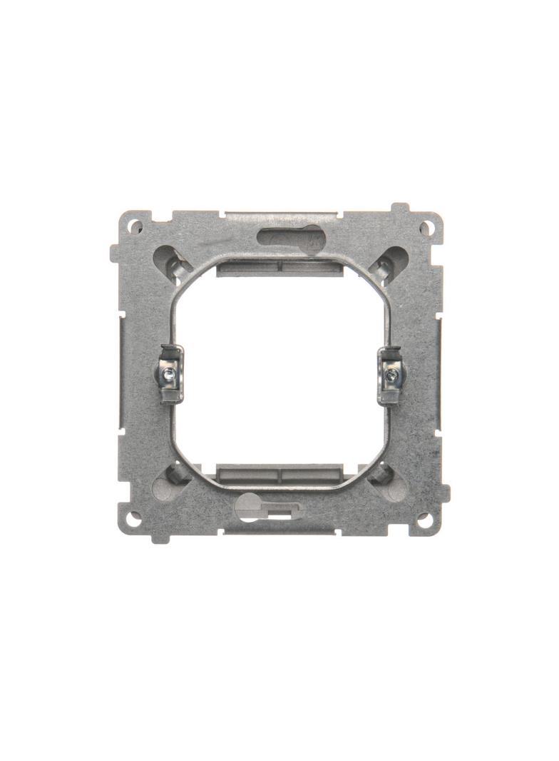 Simon Basic Adapter (przejściówka) na osprzęt standardu 45 × 45 mm. Montaż do puszki na łapki i wkręty stal inox BMA45M/21 KONTAKT