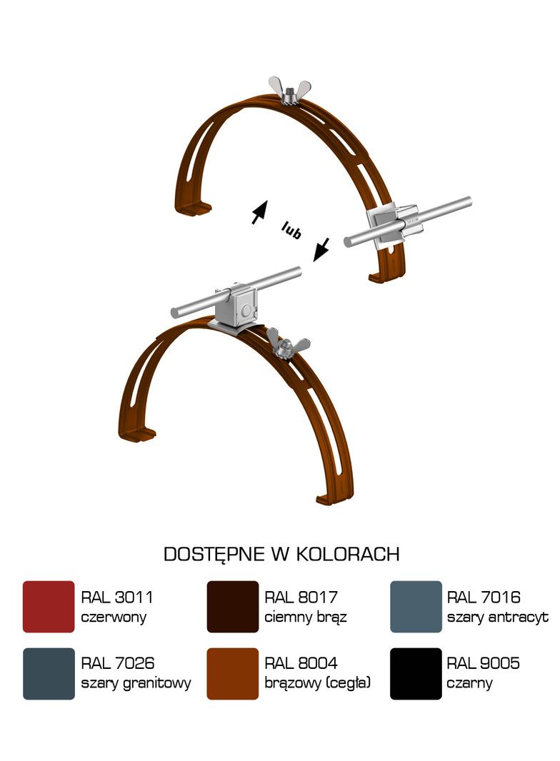 AN-15EM/LA/ Uchwyt gąsiorowy rozsuwany EasyM /LA/