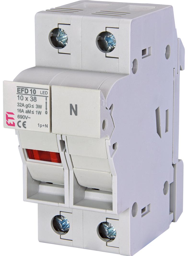 Rozłącznik bezpiecznikowy z adapterem EFD 10 1P+N LED AD 002540312 ETI