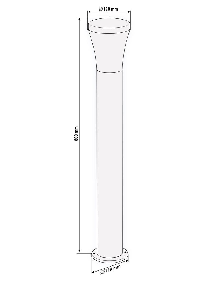 Lampa ogrodowa słupek 80cm