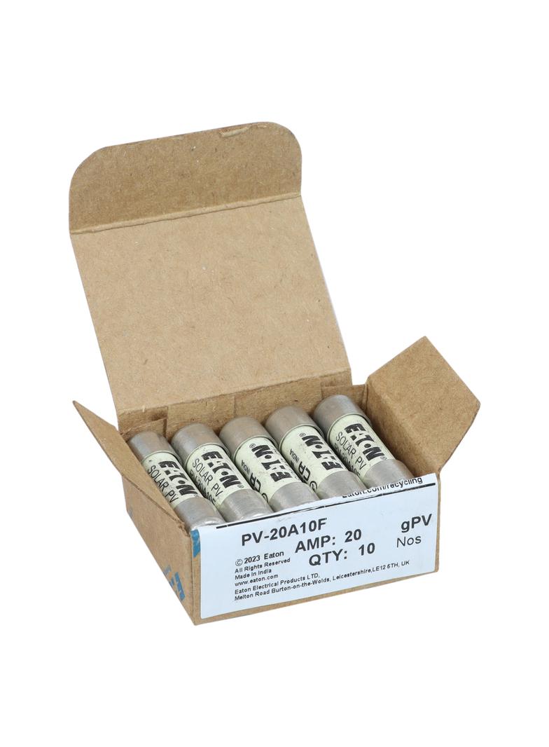 20AMP 1000VDC SOLAR FERRULE 10 X 38MM 20A 1000Vdc wkładka cylindryczna 10x38 do PV PV-20A10F EATON