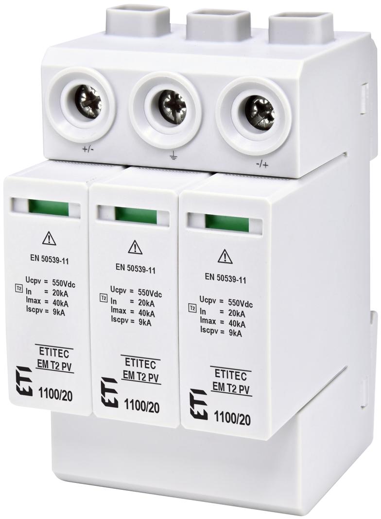 Ogranicznik przepięć T2 (C) - do systemów PV TEC EM T2 PV 1100/20 Y 002440623 ETI