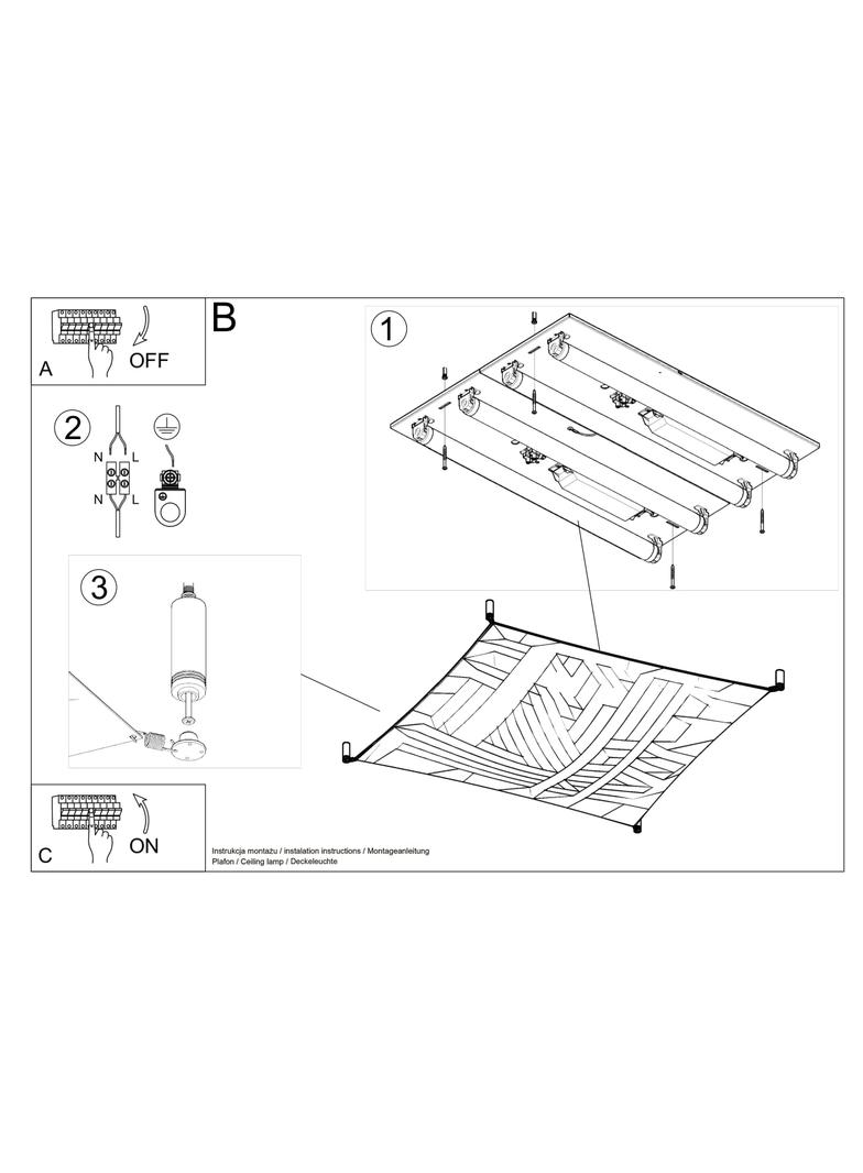 Sollux Plafon LUNA 2 biały SL.0738