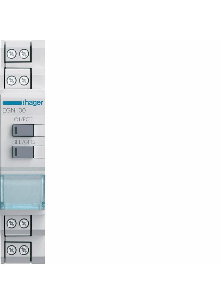 Wielofunkcyjny zegar cyfrowy z Bluetooth 10A 1-krotny EGN100 HAGER