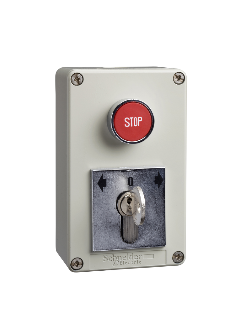 Harmony XAPS Stacja kontrolna o podwyższonej odporności XAPS z blokadą oraz 1 przyciskiem