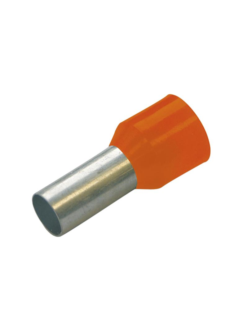 Końcówka tulejkowa izol.   4/10    pomarańc