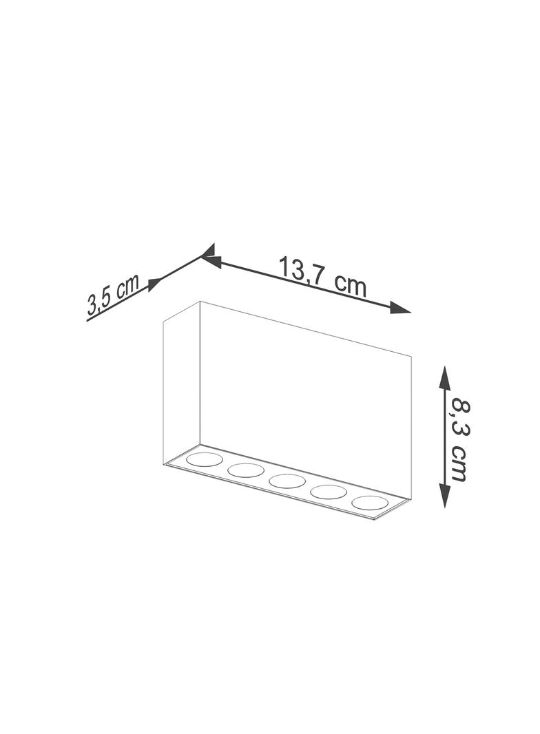 Sollux Plafon SOLE czarny LED SL.1212