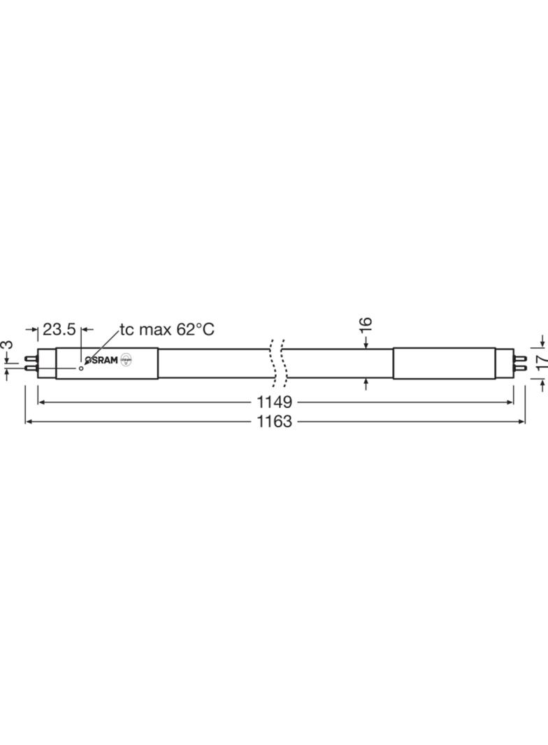 Tuba LED T5 HE 28 1200mm 17W 840 HF