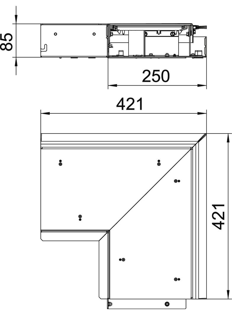 OKB IE 25085 ON, Naroże wewnętrzne