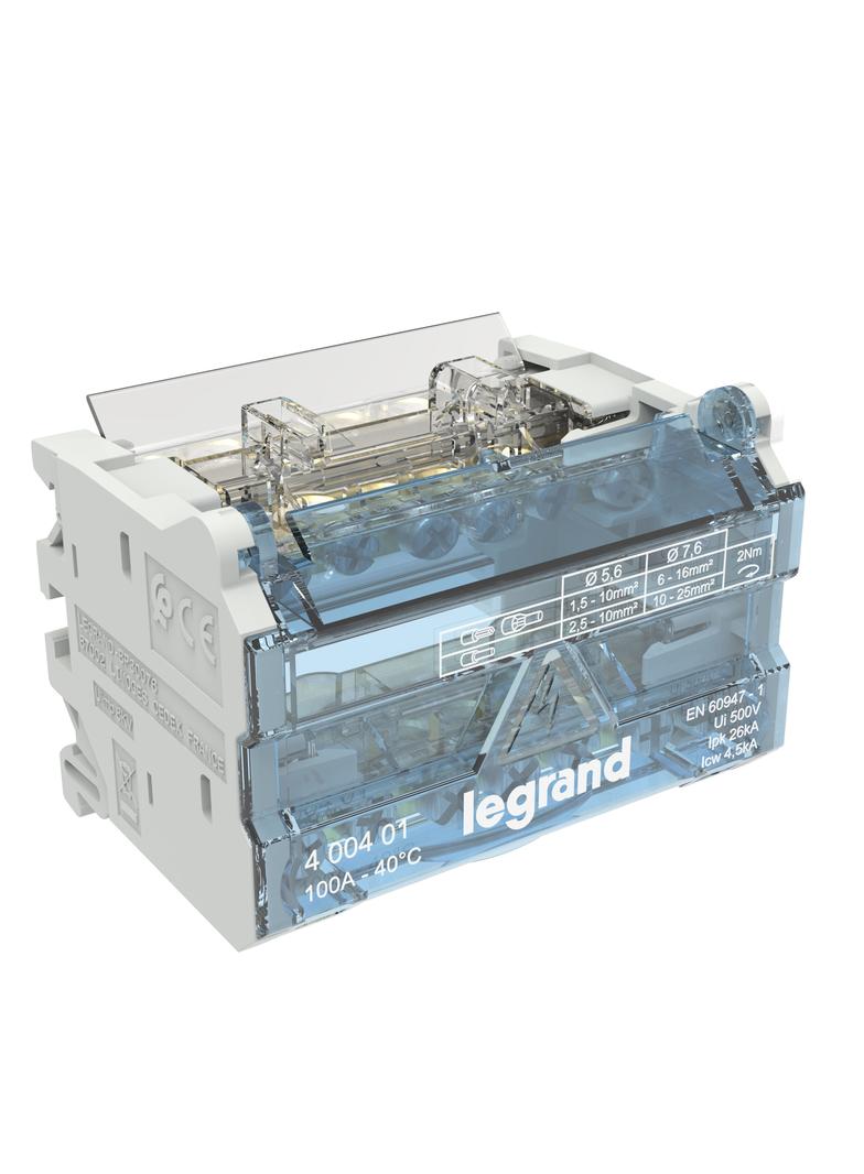 Modułowy Blok Rozdzielczy 4M 2P 100A - 6 Zacisków 400401 LEGRAND