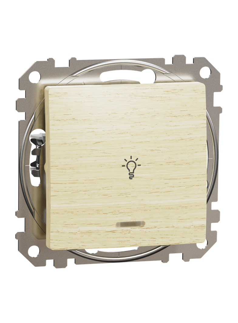 Sedna Design & Elements, przycisk światło, brzoza