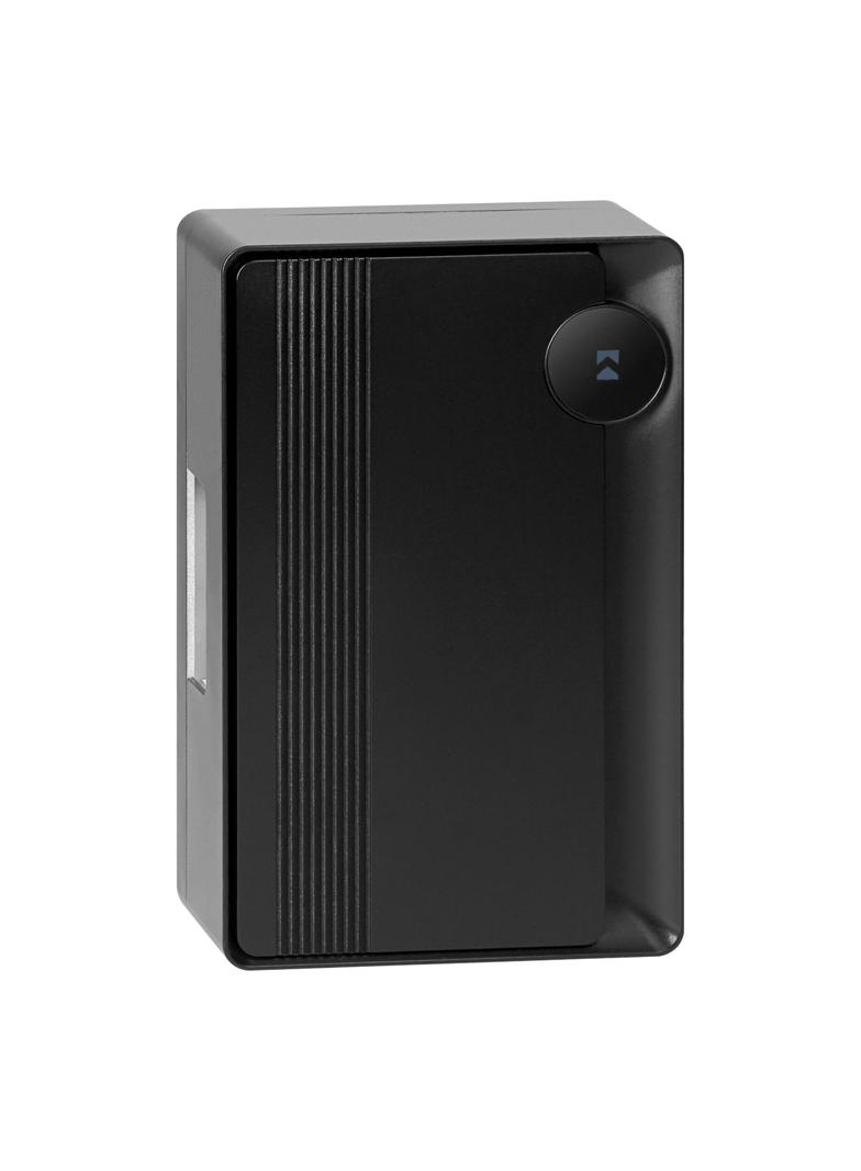 STRATIS AC, dzwonek przewodowy elektromechaniczny dwutonowy, 230V, czarny