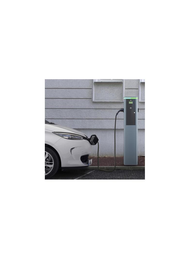 Simon NEON wolnostojąca 2x gniazdo T2 22 kW - Max. 44 kW trójfazowa + Modem 0621211-100 KONTAKT