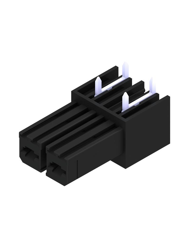 BVL 7.62HP/02/270 3.5SN BK BX Wtyki PCB (złącza płyty), 7.62 mm, Liczba biegunów: 2, kąt odejścia: 270° /100szt./ 1929300000 WEIDMÜLLER