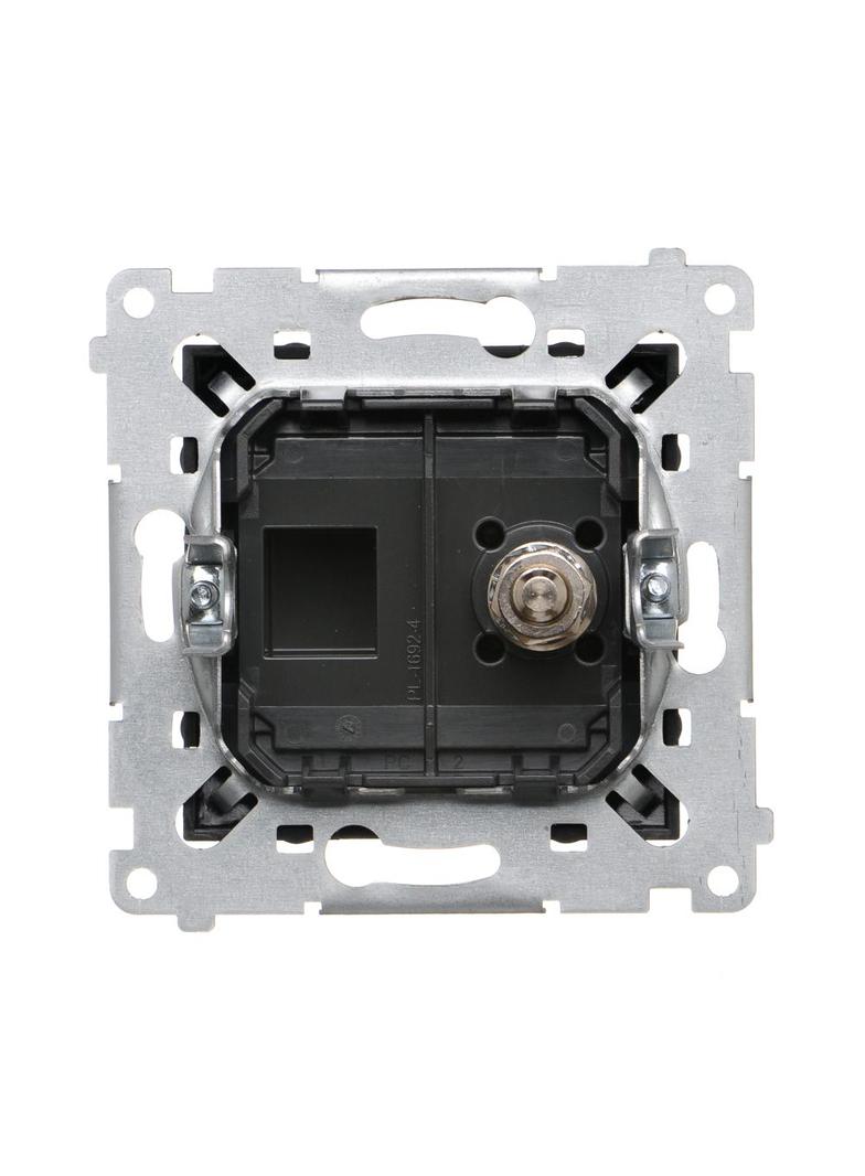 Simon 54 Gniazdo ekwipotencjalne pojedyncze czarny