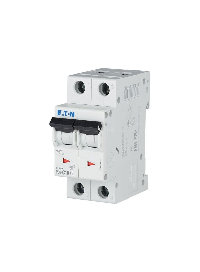 PL6-C10/2 Wyłącznik nadprądowy 6kA C10A 2P 286565 EATON