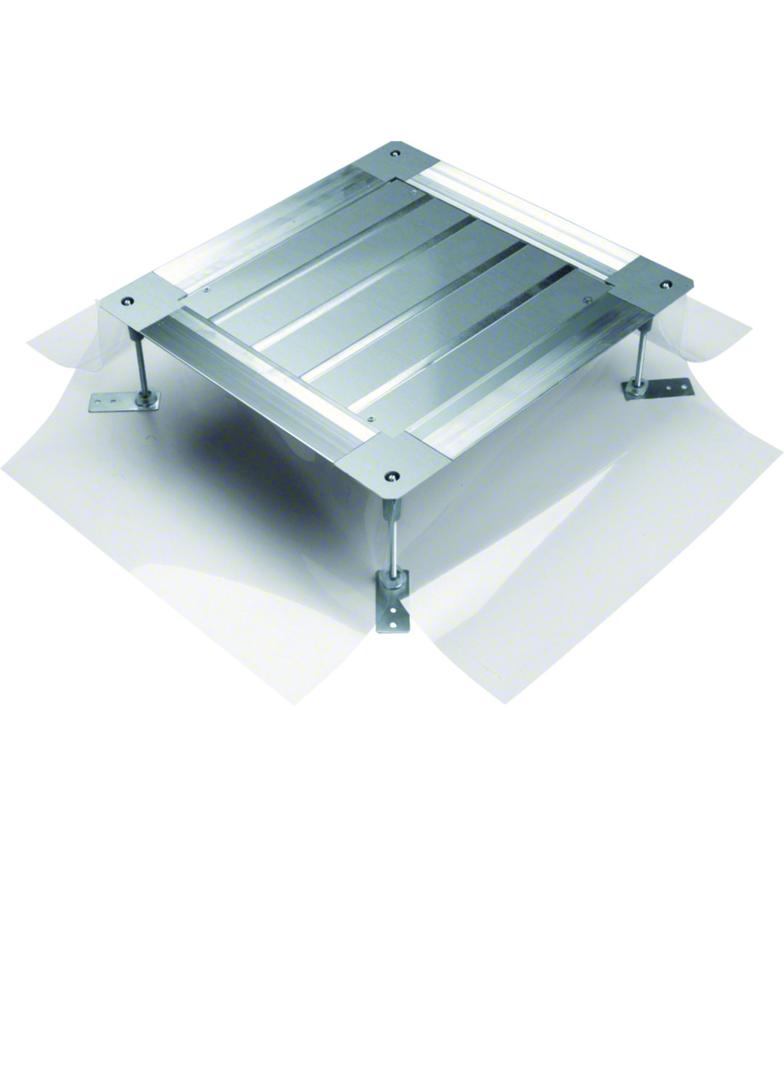 tehalit.UK Uniwersalna puszka podłogowa na nóżkach rozmiar 3 165-215mm stal UDH3165215 HAGER