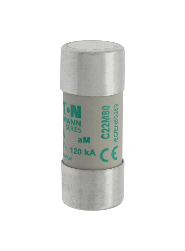 CYLINDRICAL FUSE 22 x 58 80A AM 500V AC Wkładka cylindryczna 22 x 58mm 80A AM 500V AC C22M80 EATON