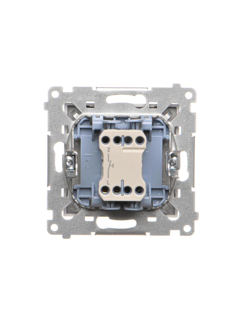 Simon 55 Przycisk zwierny /dzwonek/ szybkozłączka Jasnoszary mat