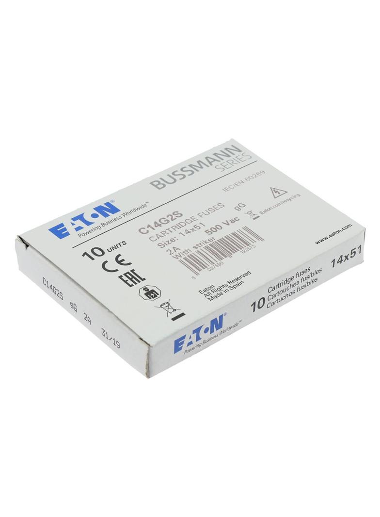 C14G2S Wkładka cylindryczna z wybijakiem 14x51 2A GG 690V AC C14G2S EATON