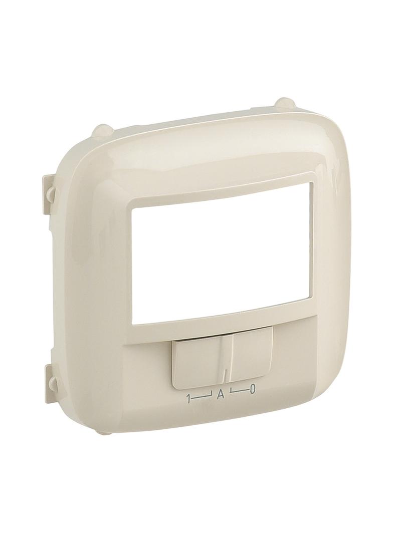 VALENA ALLURE - PLAKIETKA ŁĄCZNIKA AUTOMATYCZNEGO BEZ ZACISKU N Z PRZEŁĄCZNIKIEM ON/OFF KREMOWA, Leg