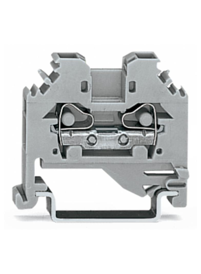 Złączka szynowa 2‑przewodowa 4mm2 szara 281‑101 WAGO