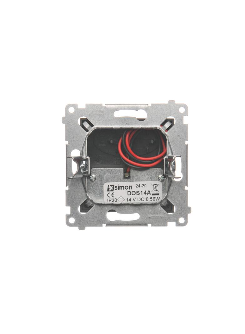 Simon 54 Oprawa oświetleniowa LED 14 V DC 0.56 W białe zimne 5900 K antracyt !Wymagany zasilacz 14V DOS14A.01/48 KONTAKT
