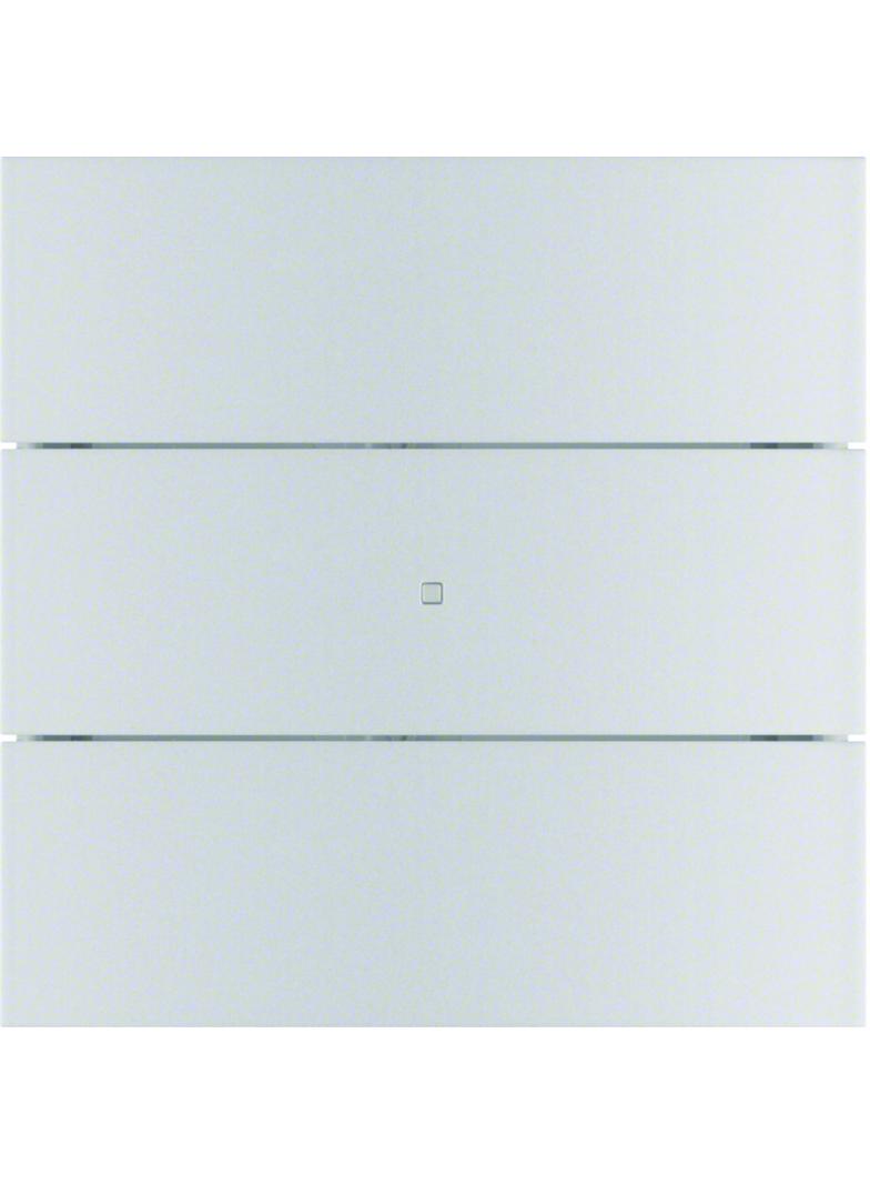BERKER B.IQ Przycisk potrójny komfort aluminium 75163594 HAGER