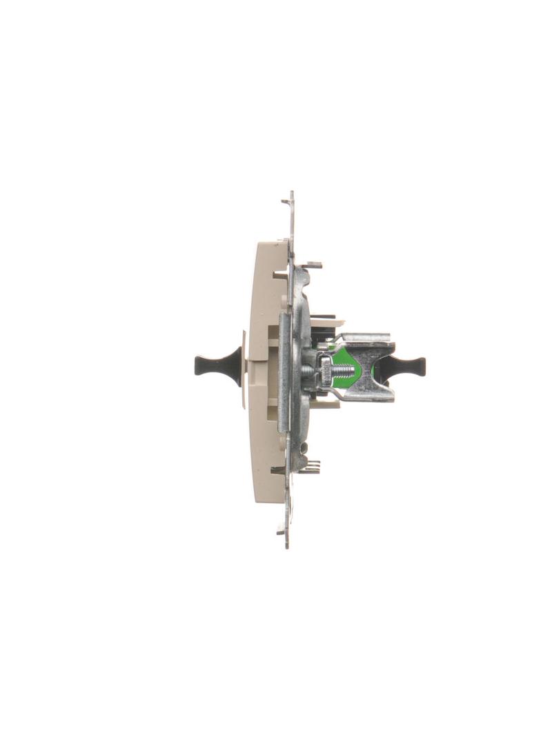 Simon 54 Gniazdo światłowodowe / optyczne pojedyncze SC/APC kremowy