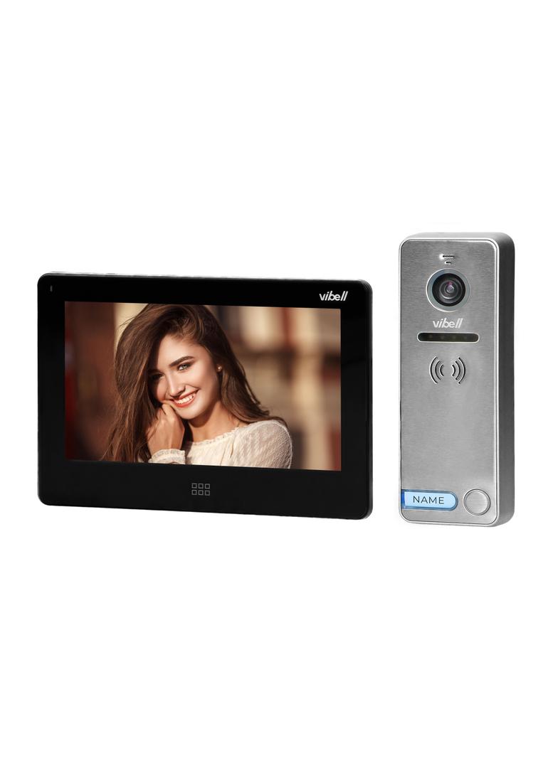 Zestaw wideodomofonowy bezsłuchawkowy kolor LCD 7" dotykowy menu OSD pamięć gniazdo na kartę S OR-VI