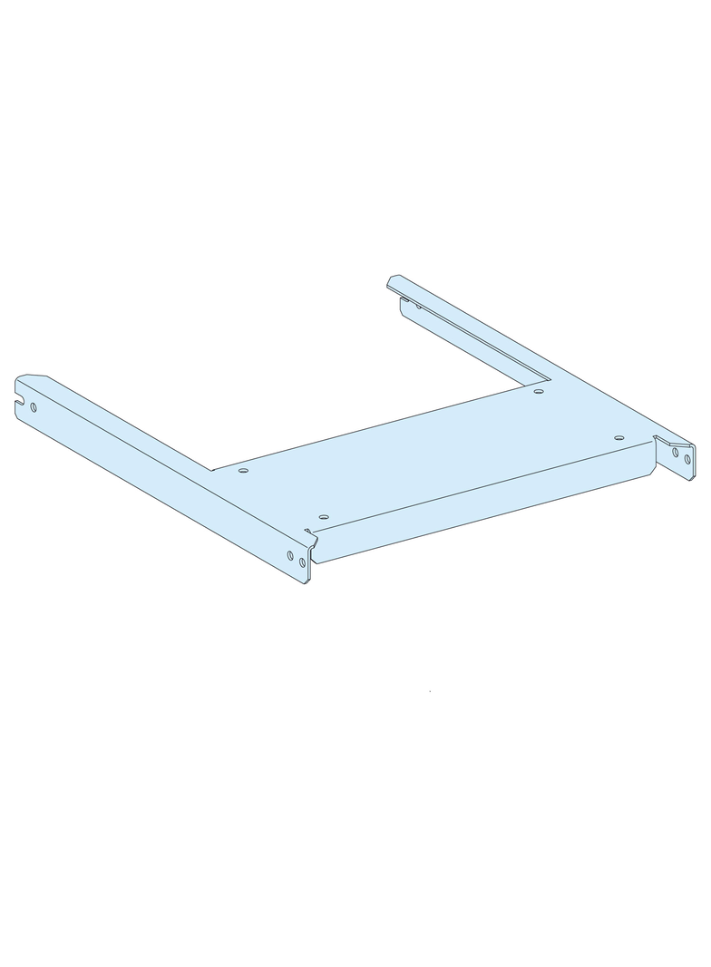 Rozdzielnice PrismaSet, płyta montażowa do mocowanego pionowo na stałe aparatu MTZ1 400mm 3P