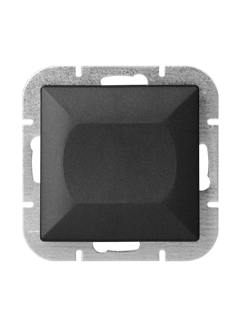 Łącznik podtynkowy jednobiegunowy Pearl, 10A, 250V, WP-1P, czarny OR-OE-7700/B ORNO