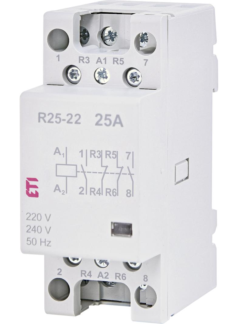 Stycznik modułowy 25A 2Z 2R 2M 4P R 25-22 230V 002462340 ETI
